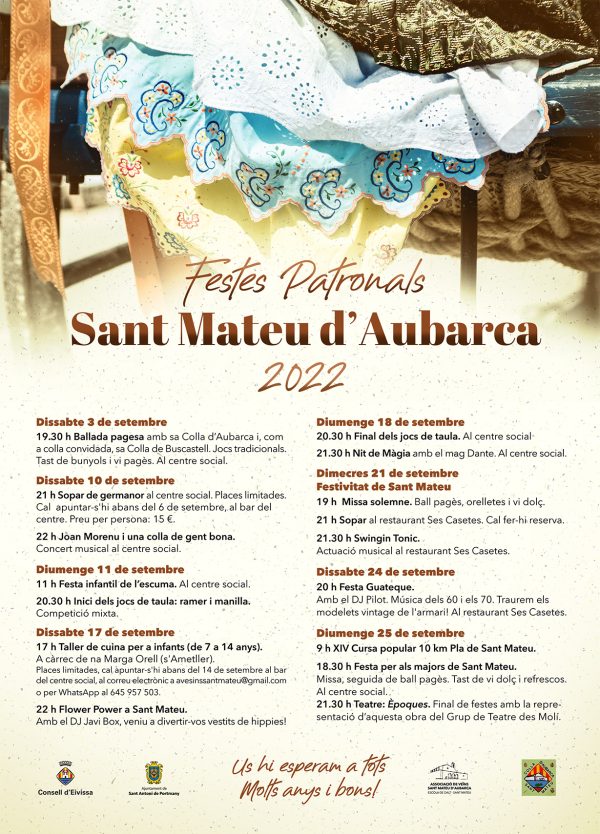  Fiestas de Sant Mateu d'Aubarca 2022 (Ver programación)